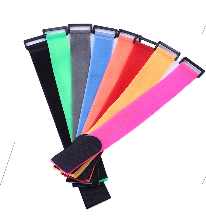 厂家直销 20mm尼龙彩色窗帘绑带魔术贴扎带理线带 尼龙反扣魔术贴