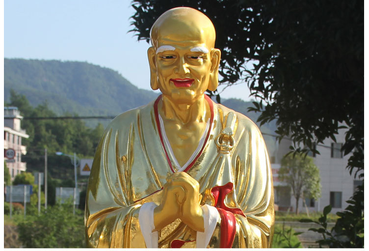 寺庙树脂玻璃钢佛祖 1米8带背光佛祖如来佛 1米3阿南迦叶护法佛像