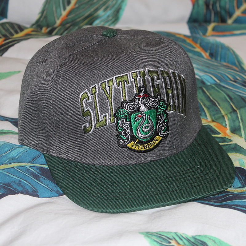 哈利波特 周边 斯莱特林学院蛇院 平沿帽棒球帽