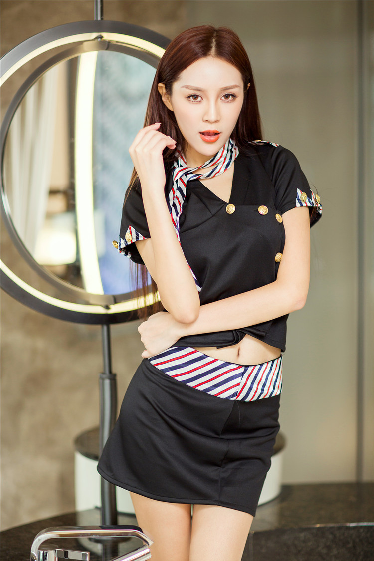 新款情趣内衣夜场服ds演出服舞台服情趣制服角色诱惑优雅空姐代发