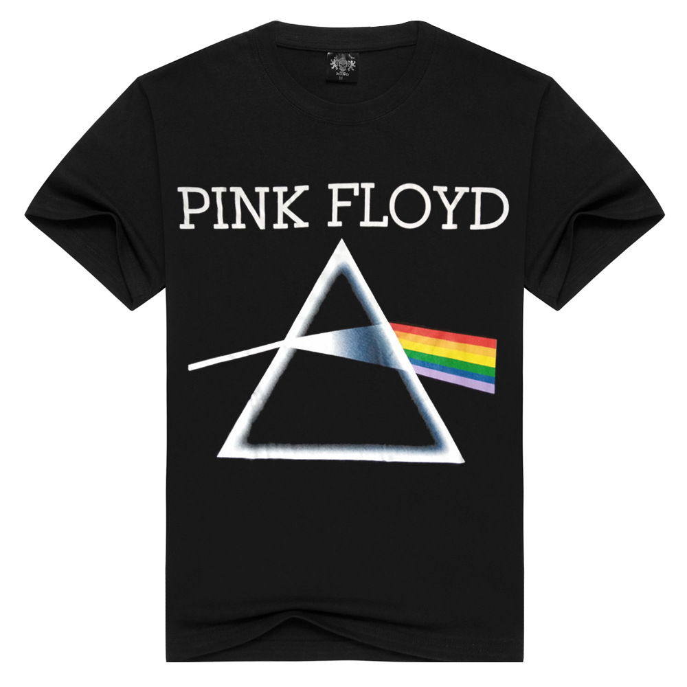 数码摇滚男装春夏时尚短袖 pink floyd 英国摇滚乐团欧美摇滚t恤