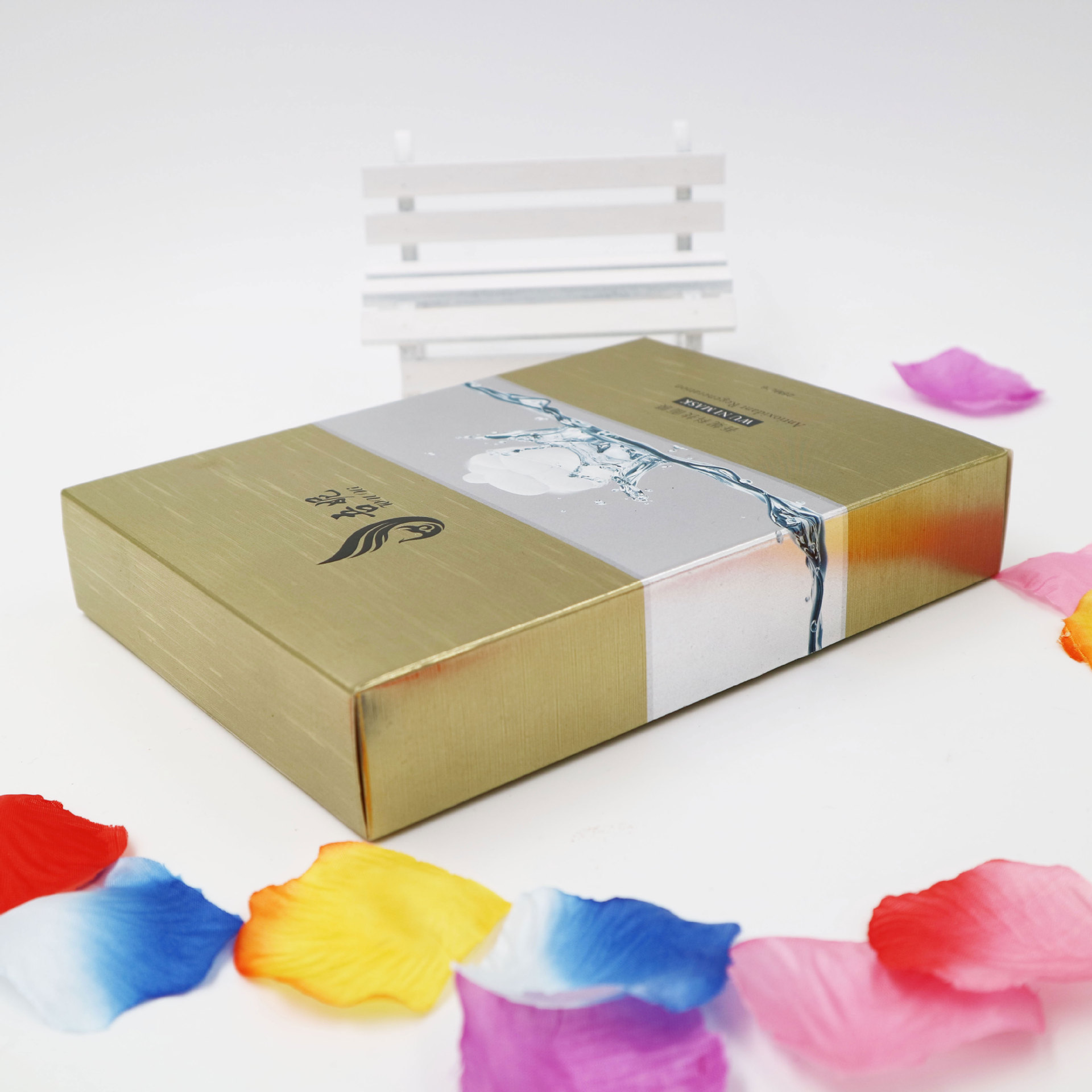 厂家印刷定制金银卡纸包装盒 护肤化妆品面膜包装纸盒彩盒印logo