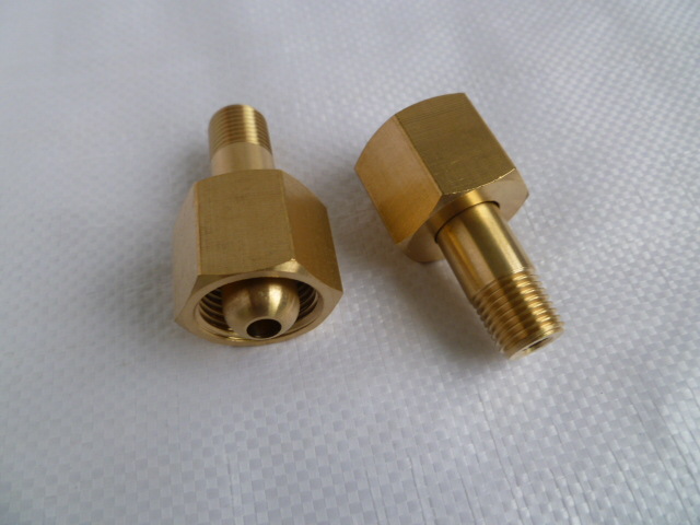 5 氧气瓶减压阀接口 g5/8转npt1/4接头 调压阀转换头