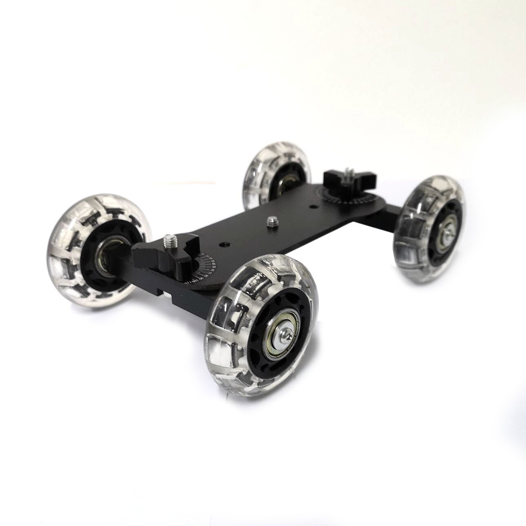 单反摄影轨道车 桌面滑轨车 漂移拍摄轮式滑轨小车 摄像小轮车