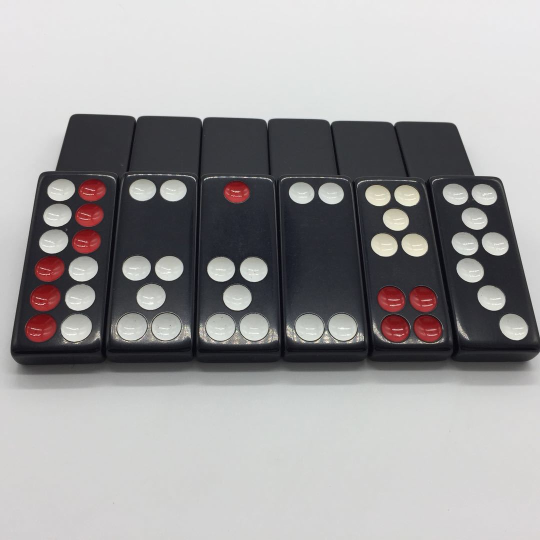 厂家天九家用手搓牌九骨牌高级黑色有机l牌九棋牌室专用-阿里巴巴