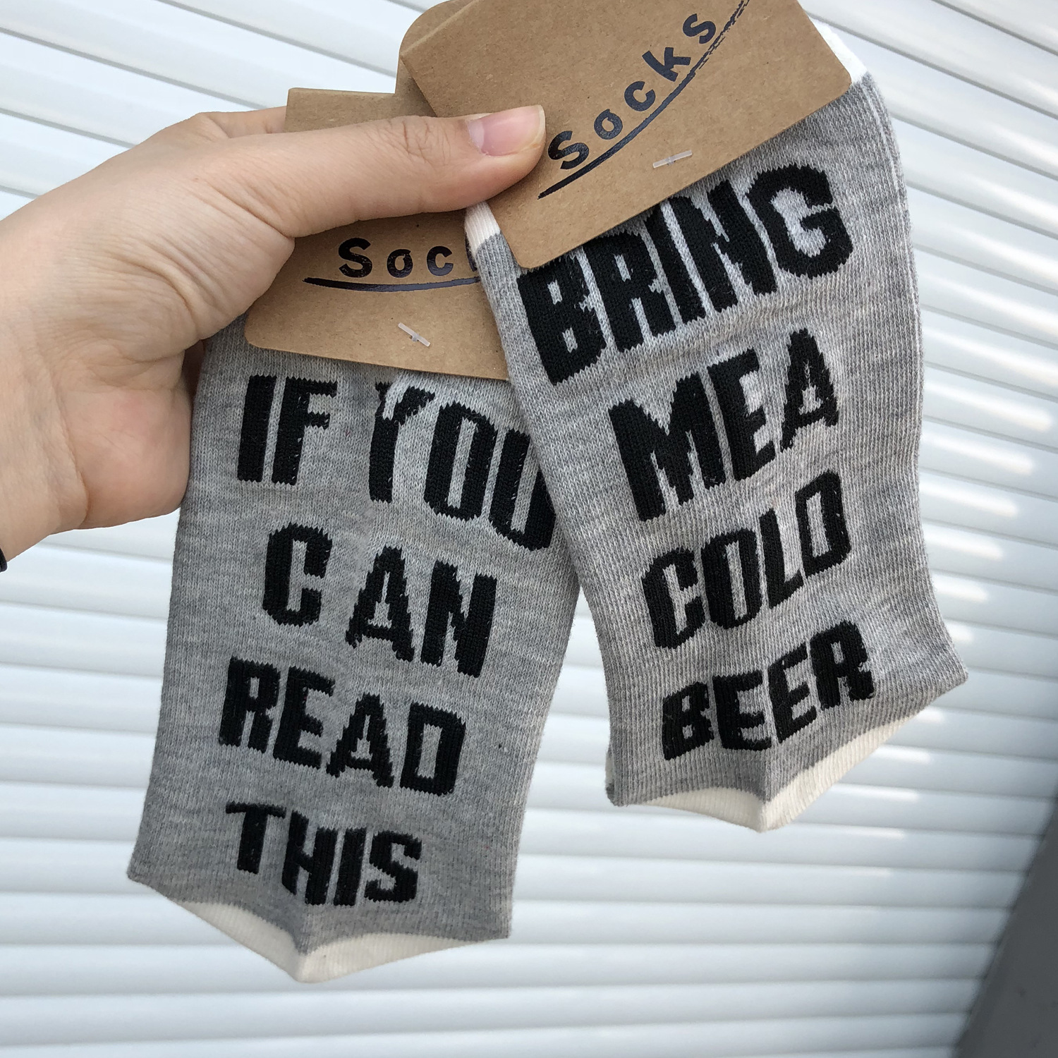 if you can read this 休闲男女英文字母袜子 外贸潮袜厂家批发