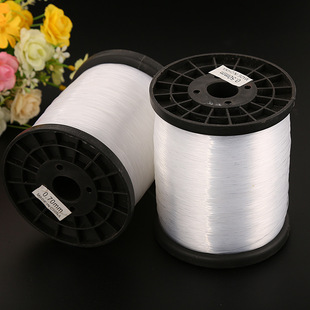 大卷透明鱼丝线尼龙线手工线无弹力水晶鱼线diy饰品配件1斤装