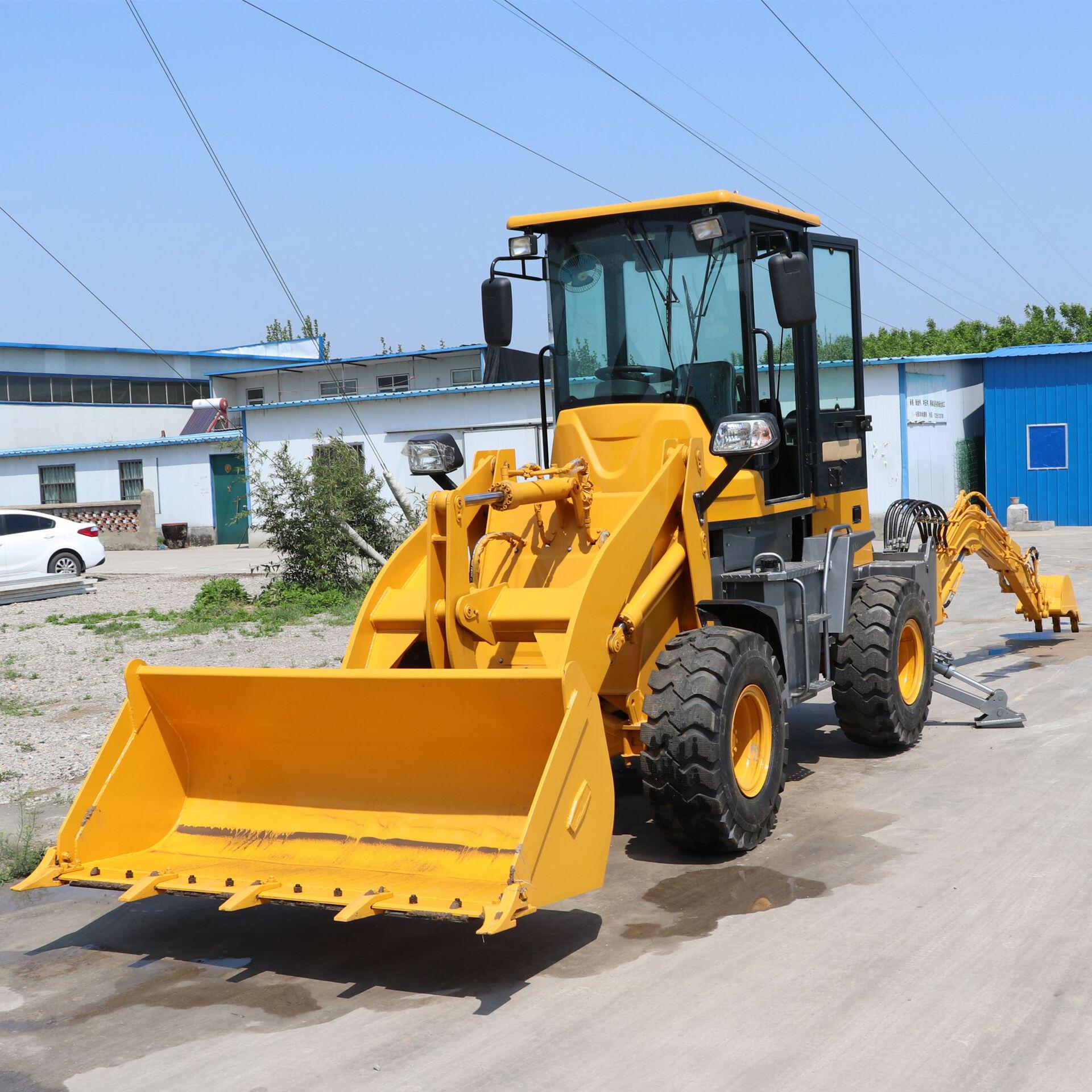 小型挖掘装载机 农业工程用两头忙 全液压通用全新装载机