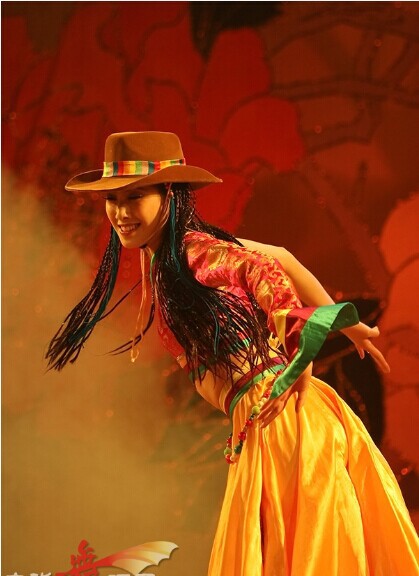 藏族舞蹈服2018新款唐古拉风少数民族舞蹈服康定情歌演出服成人女