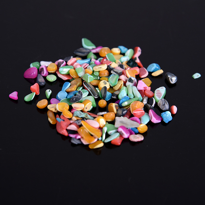 【意贝】不规则贝壳砂 染色海贝贝壳碎片 彩贝壳碎 diy装饰材料