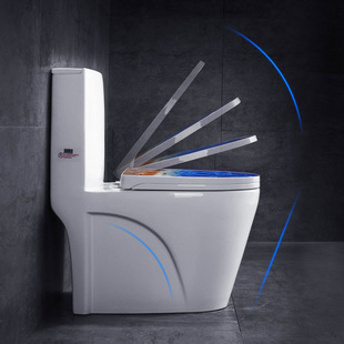 坐便器翻板式家用抽水马桶防堵节水专利小户型超漩防臭翻斗座便器