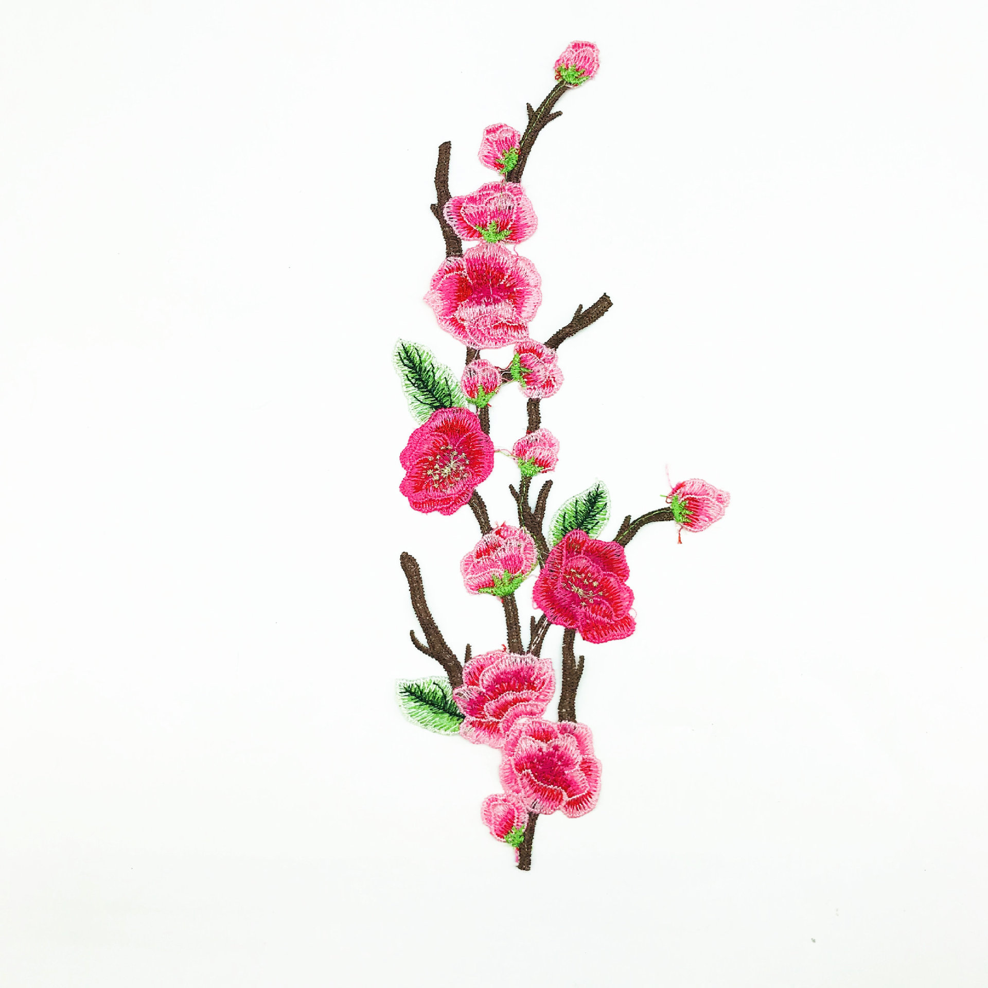 民族舞蹈演出服装辅料 水溶刺绣领花 大号梅花重工刺绣车缝补丁