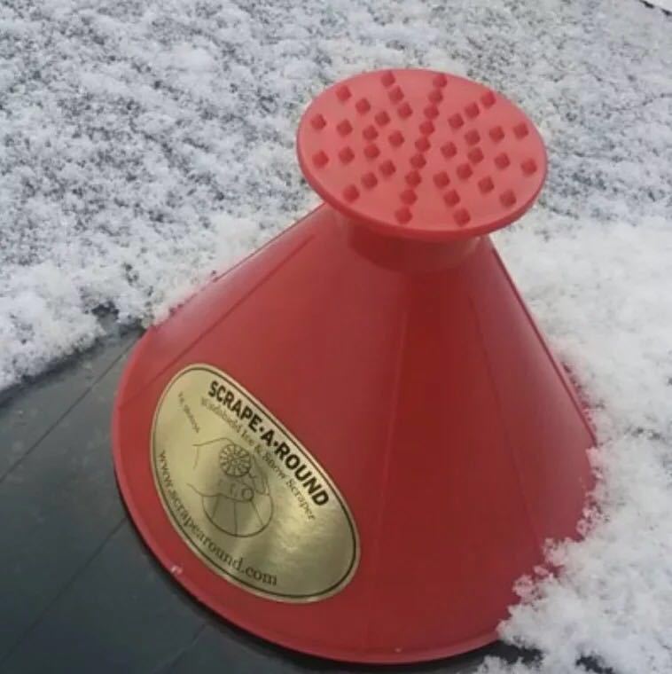 scrape-a-round厂家直销锥形挡风玻璃除雪器除冰工具后视镜刮冰器