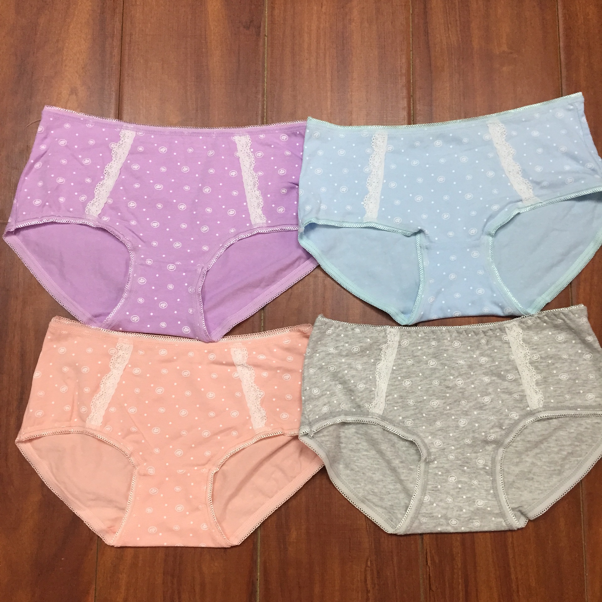 女士中腰纯棉生理裤内裤暖宫防漏经期防漏裤学生可爱透气月经裤