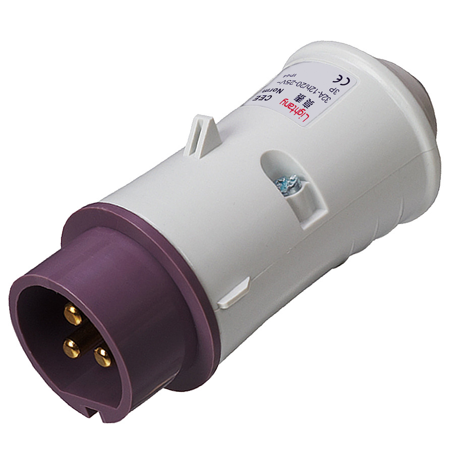 低压插头 32a ip44 3p 25v lightany/亮泰 l-qx649