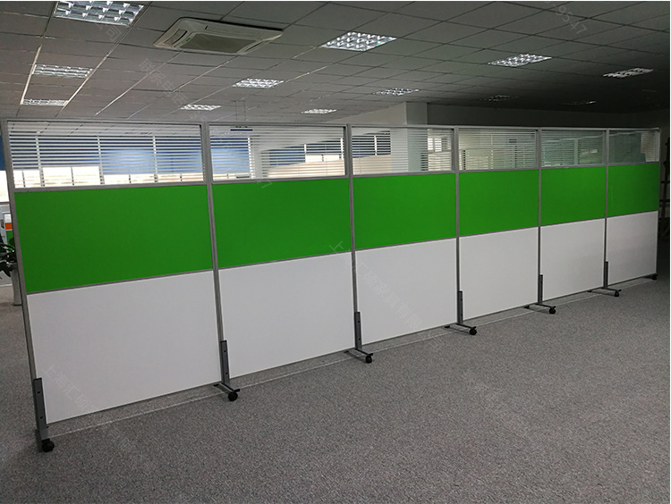 办公室移动屏风隔断墙折叠推拉简易仓库工厂车间活动隔断挡板自装