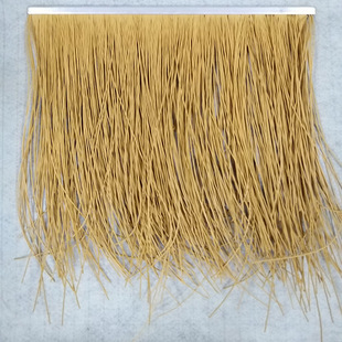 不阻然pe阻燃凉亭 防晒仿真稻草黄 防腐木亭室外装饰材料稻草黄