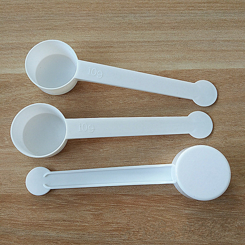 10g奶粉药粉勺粉末液体塑料勺鱼药平底面膜勺定量调料勺分装勺
