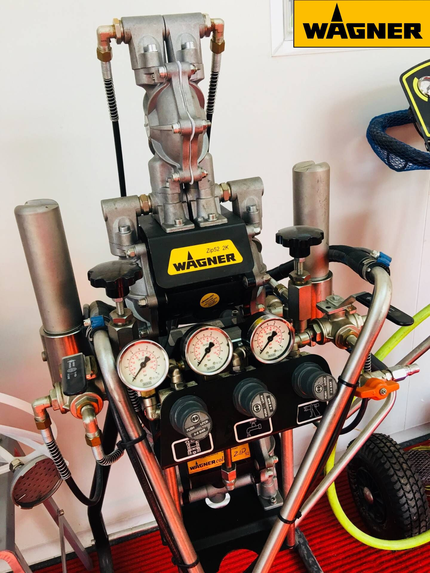 zip52油漆泵 德国瓦格纳流体输送泵 特氟龙铝合金气动双隔膜泵