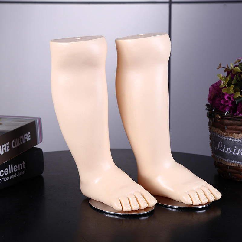 儿童袜子脚模腿模 服装展示模特道具 创意婴儿脚模型