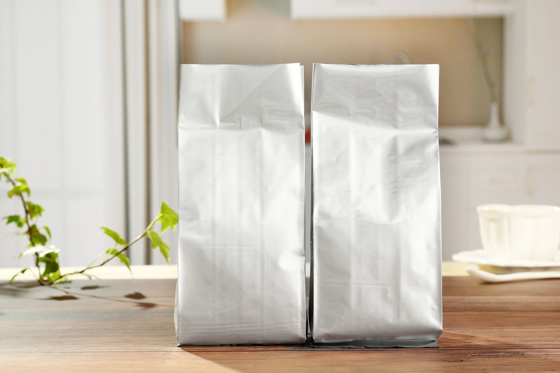 现货纯铝箔风琴袋粉末咖啡茶叶中封平口袋真空密封袋食品包装袋