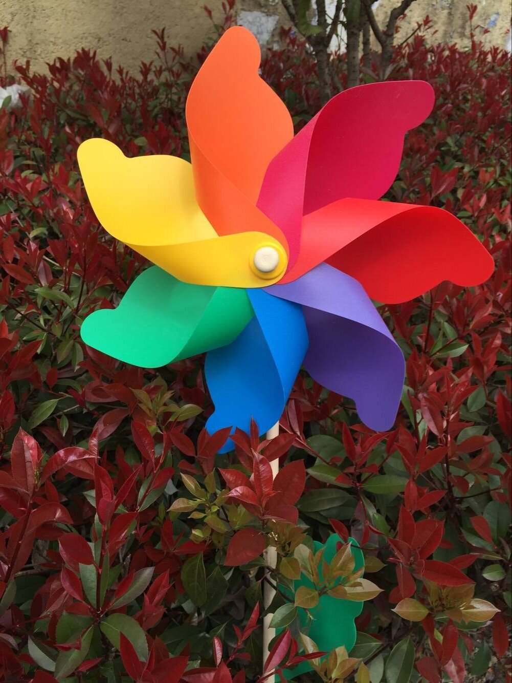 七彩田园风车幼儿园儿童玩具小风车户外传统怀旧玩具厂家批发