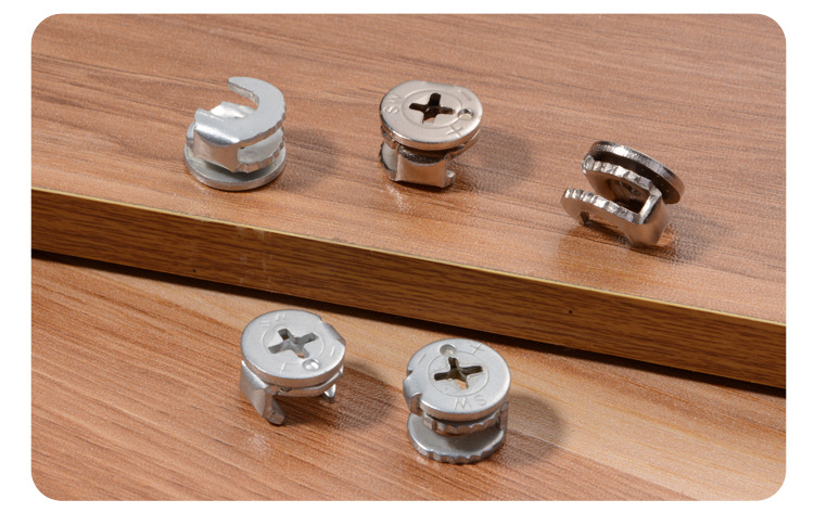 柏优五金三合一连接件偏心轮 三合一锁扣衣柜拆装连接件 家具五金