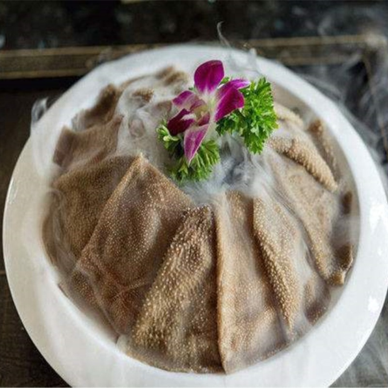 冰鲜毛肚批发 净叶片黑色 脆嫩重庆火锅餐饮免处理食材