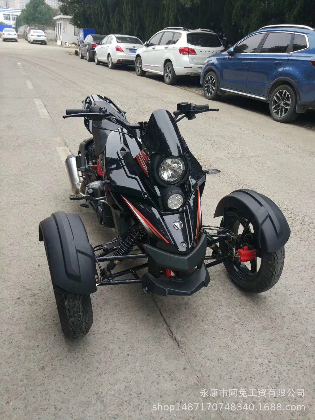 新款可上牌吉利jm200吉铭后倒三轮摩托车三蹦子沙滩车全地形 越野