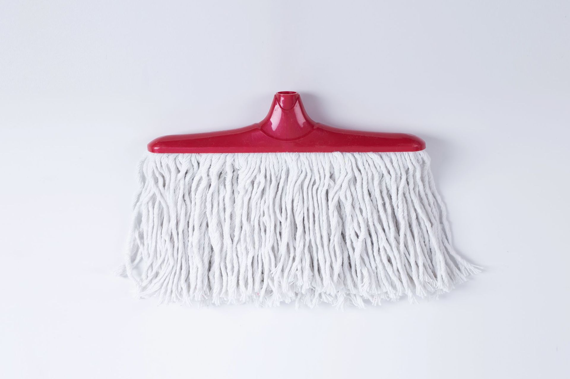 厂家直销家用清洁白棉线吸水拖把 塑料宽头白棉纱拖把懒人布拖