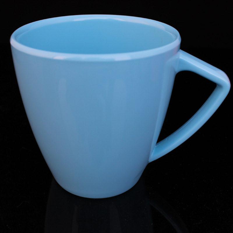 美耐皿餐具厂家生产 4寸密胺杯单耳杯 仿瓷水杯 饮料杯 马克杯