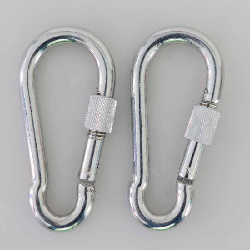 Wholesale Safety Hook Self-Locking Steel Hook Mountaineering Outdoor Sports Special Safety Hoy Galvanized Material Spot Supply