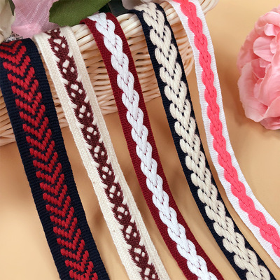 厂家批发直销提花织带新款涤纶尼龙电脑织带服装家纺辅料定制diy