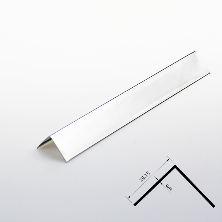 厂家供应铝合金包边条直角l型铝合金阳角条 包墙角转角修边线