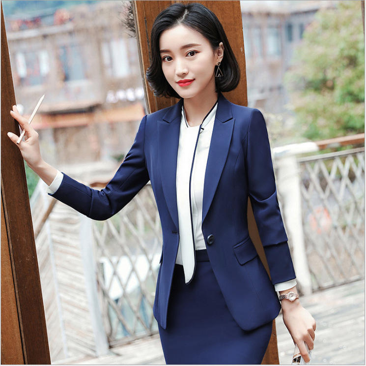 白色西服套装女春装新款时尚气质职业西装女炸街女神范总裁工作服