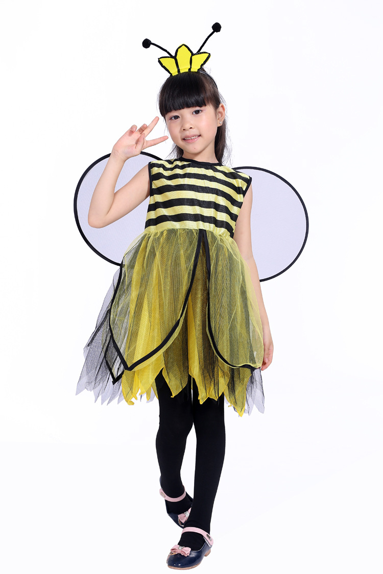 万圣节儿童服装宝宝演出服装cosplay化妆舞会男女可爱小蜜蜂服装