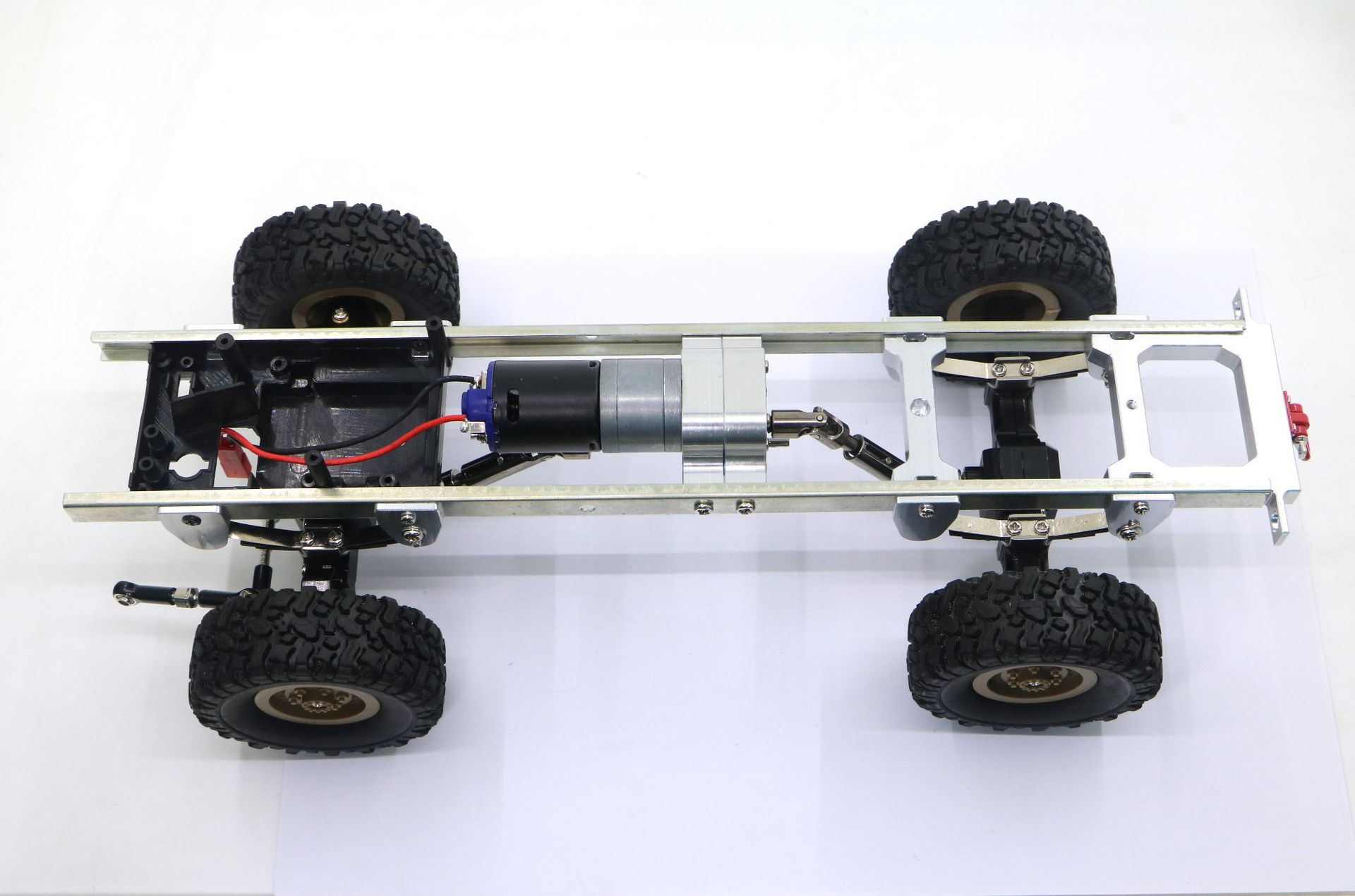 顽皮龙 四六驱军卡嘎斯c24 金属分动箱 diy 反传波箱 金属前后桥