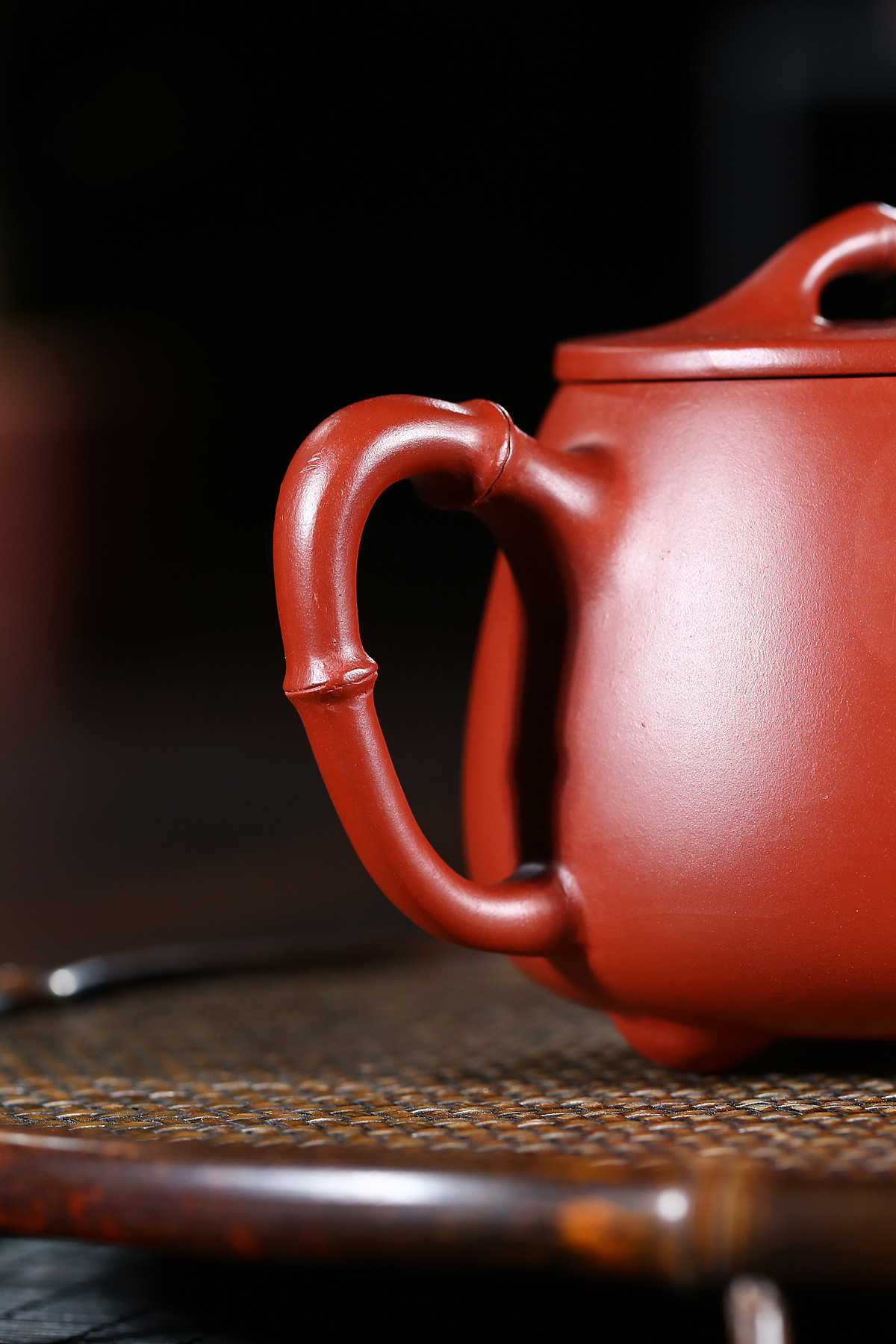 宜兴紫砂壶全手工原矿大红袍竹节高石瓢名家王国望功夫茶具