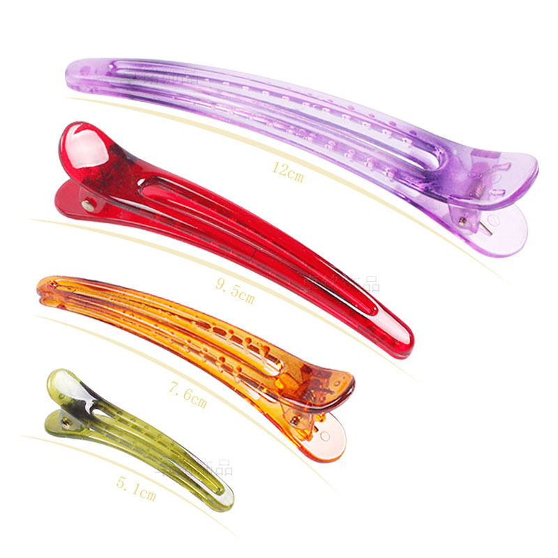 Korean Style Plastic Hair Beauty Clip Wholesale Adult Transparent Tortoise Shell Six Colors Duckbill Clip Yiwu Factory Taobao Gifts