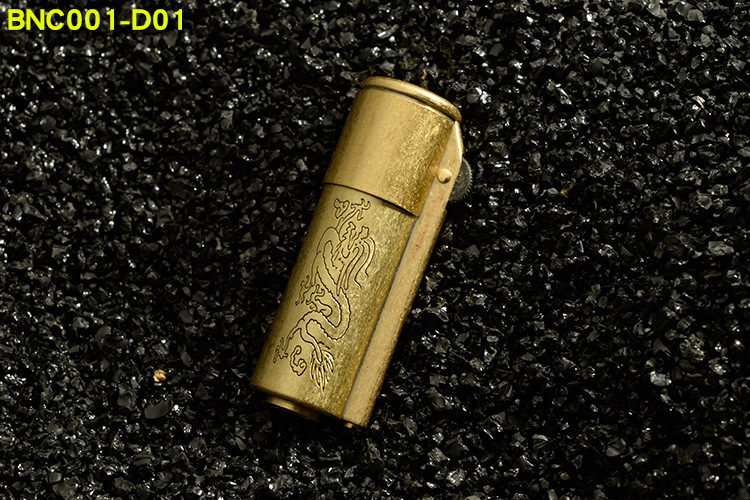 百诚百诺bnc001打火机纯铜老式煤油机精雕防风战壕煤油打火机批发