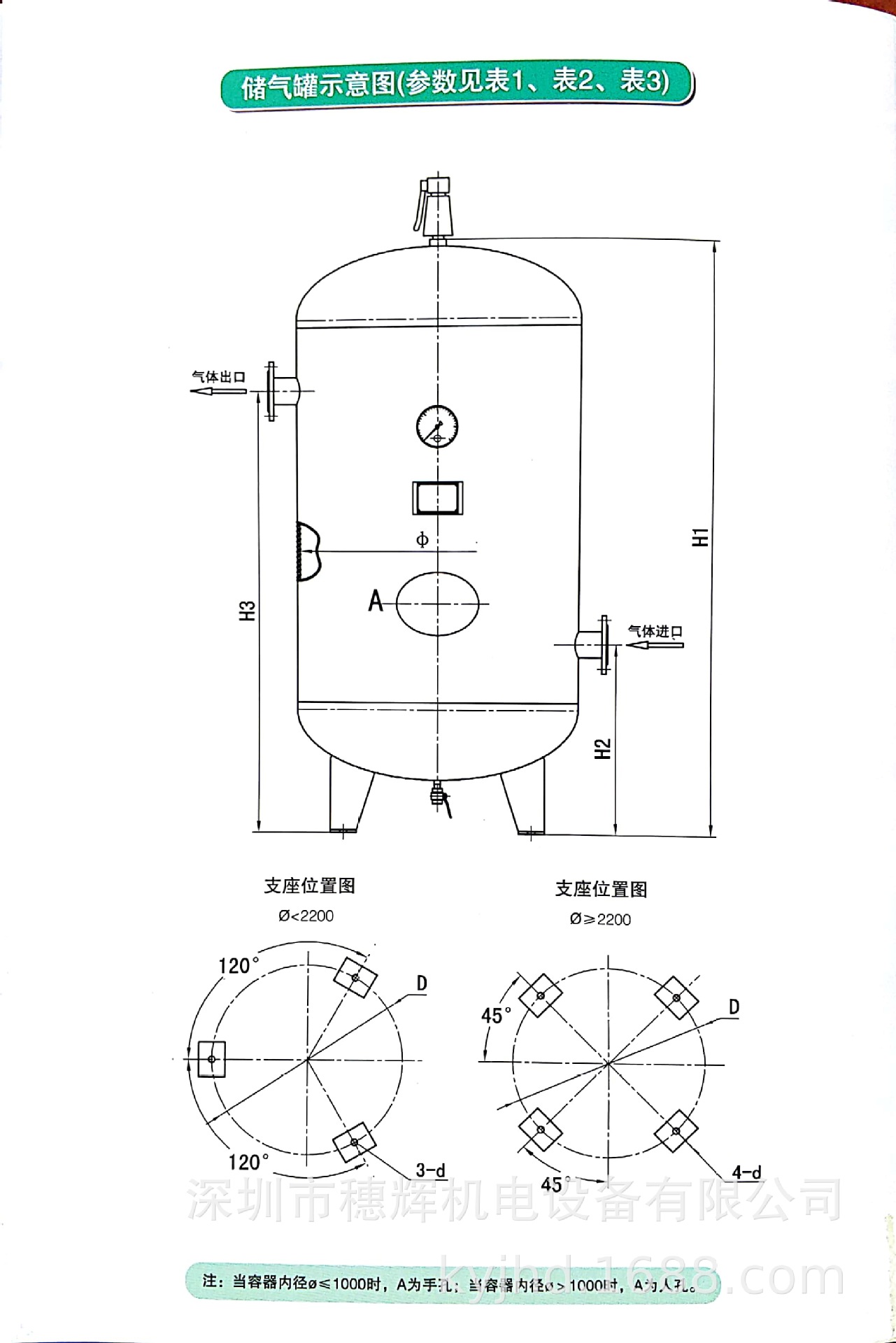 批发30m3/13kg上海申江压缩空气储气罐30立方 卧式储气罐 缓冲罐