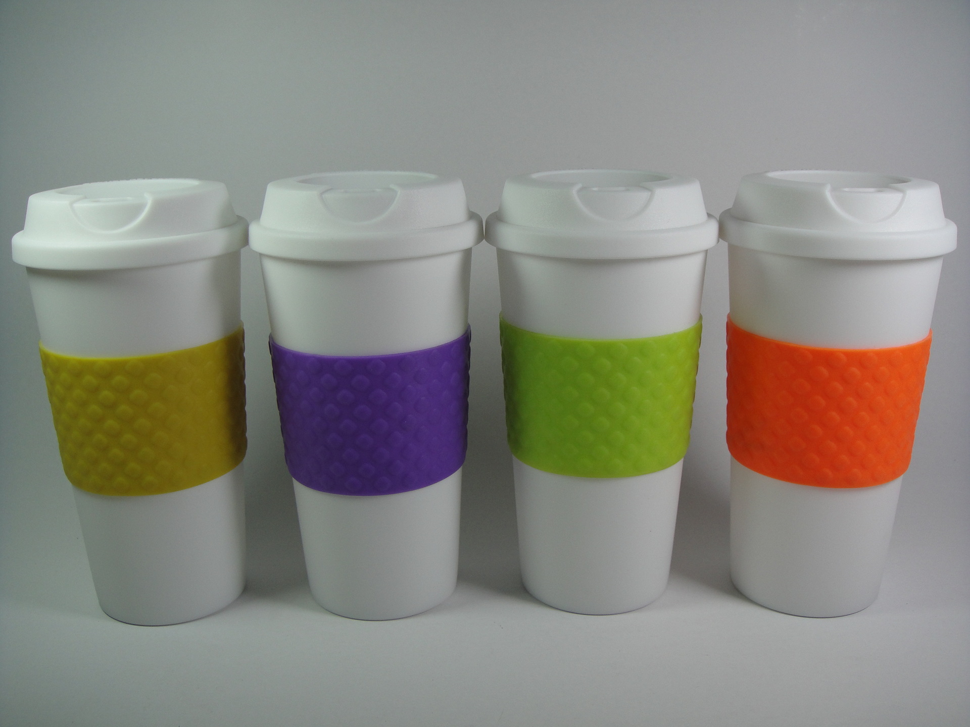 厂家生产批发双层塑料咖啡杯,pp塑料杯,辛巴克杯,随手杯