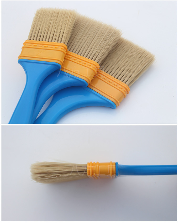 塑料油漆刷塑柄植毛刷 塑料毛刷1寸2寸3寸4寸5寸油漆刷不掉毛