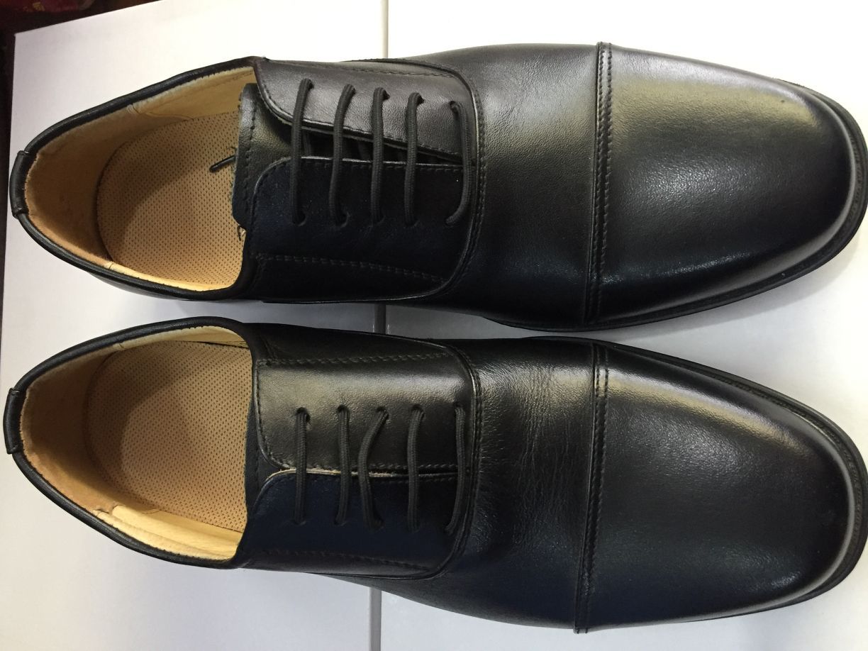 厂家直供 批发男士牛皮鞋 劳保男鞋真皮牛时尚潮流 系带男靴黑色