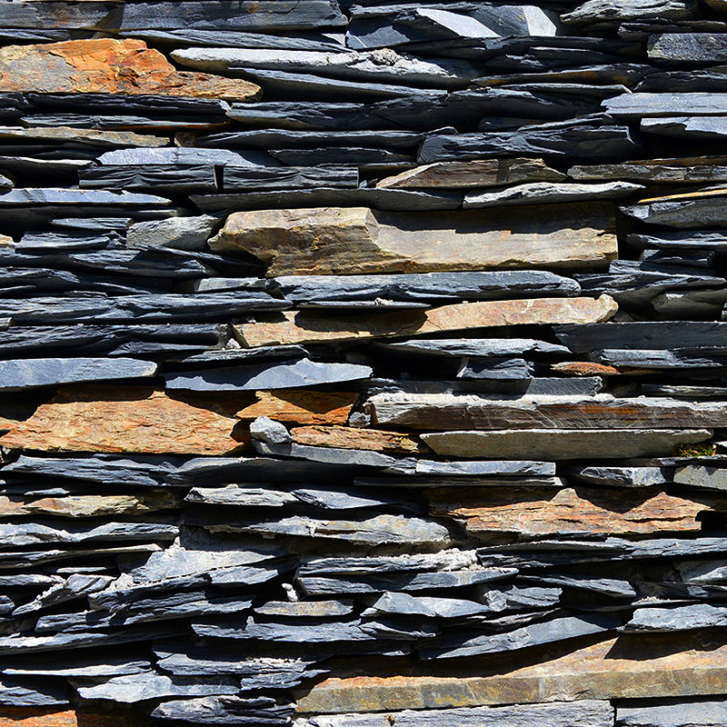 文化石青石板冰裂纹板岩园林墙面路面饰面铺装异形页岩碎拼乱石板