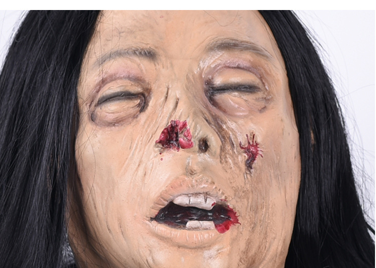 万圣节红衣贞子吊鬼恐怖道具鬼屋密室逃脱酒吧ktv布置装饰吊尸体