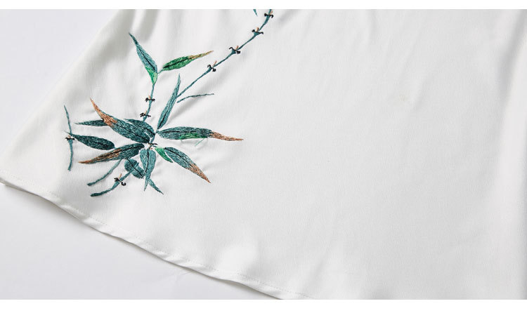 og9890复古竹叶刺绣吊带