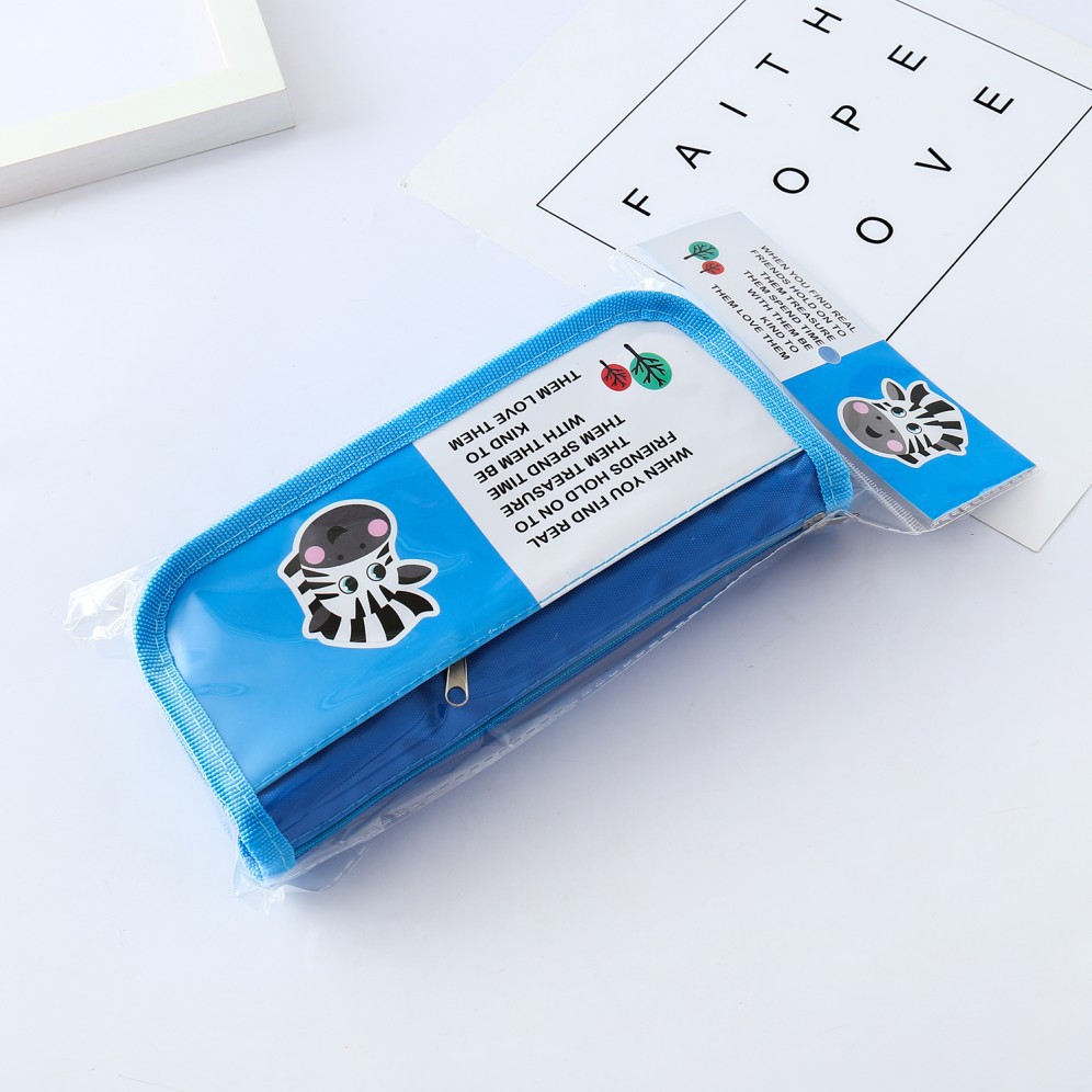 笔袋创意卡通斑马文具袋学习用品厂家批发韩版办公学习铅笔袋笔盒