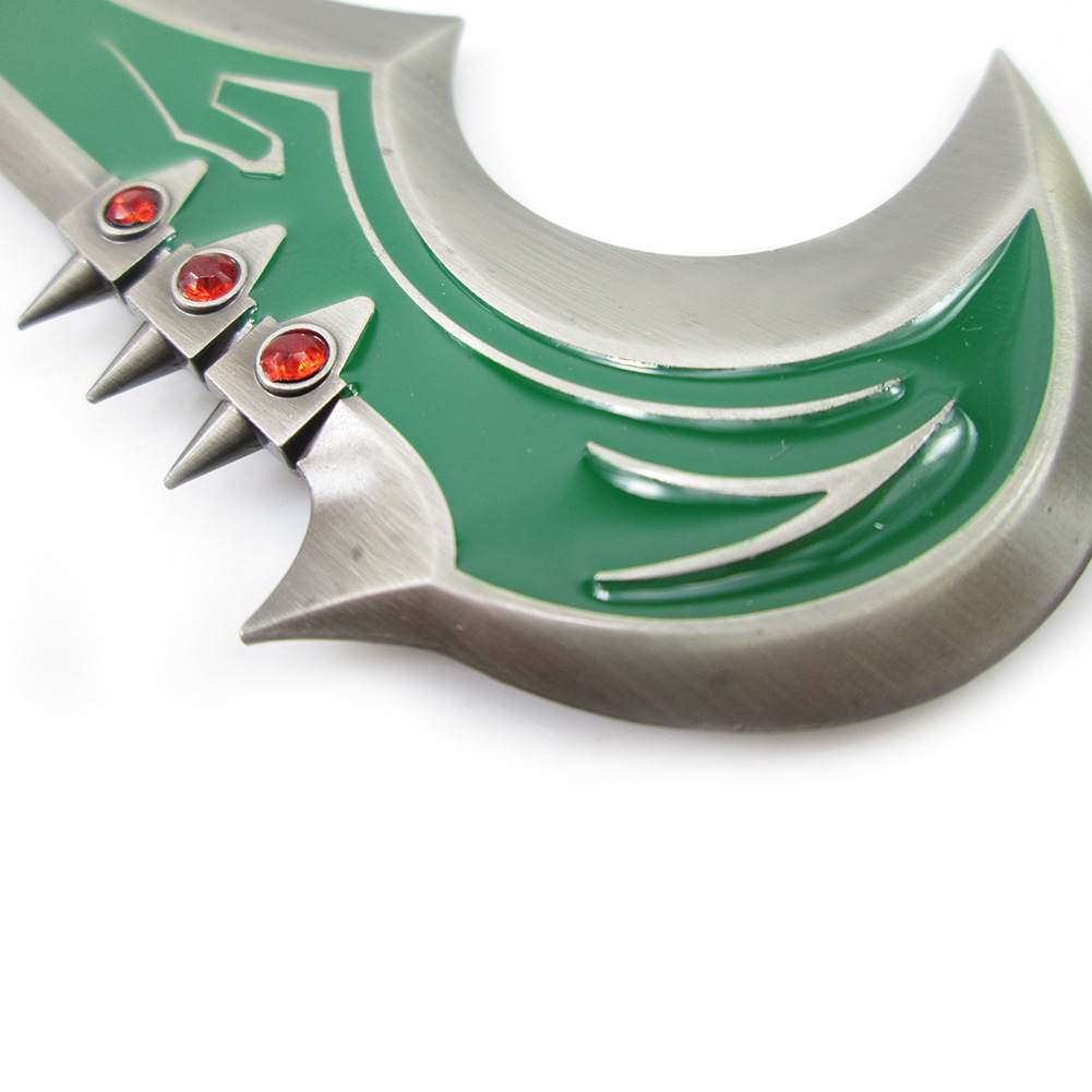 英雄lol 灵魂收割者 生化骑士德莱文 斧头 武器模型 钥匙扣挂件