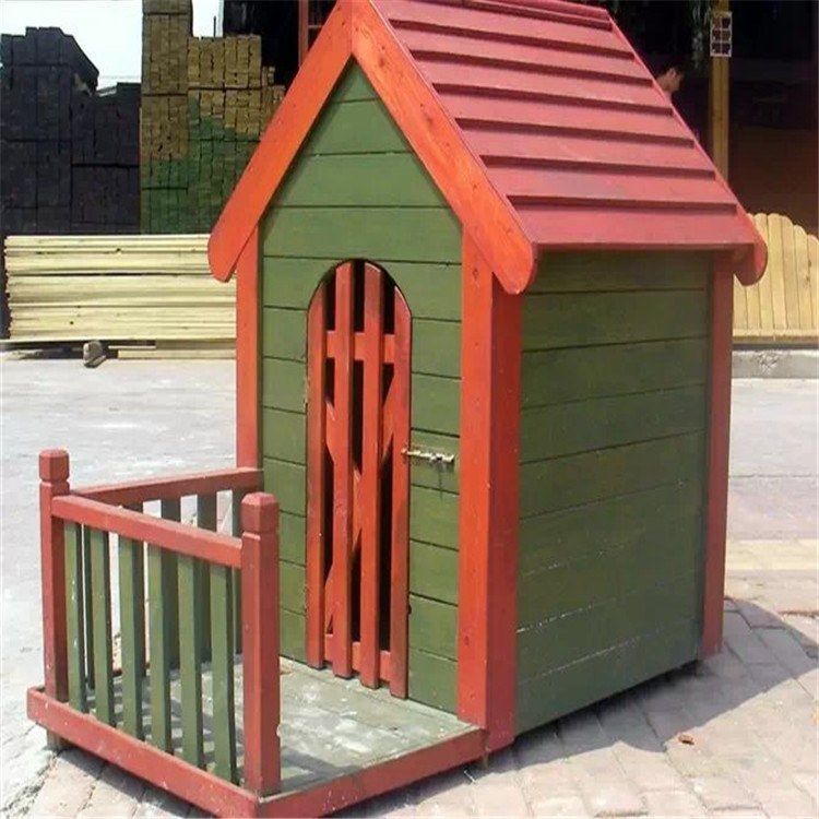 定制户外狗窝 碳化防腐木宠物窝 厂家直销实木宠物屋小木屋